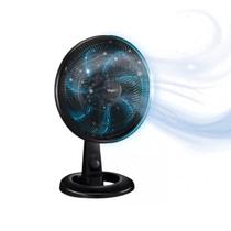 Ventilador De Mesa Super Power force Breeze Air Preto 40cm 7 Pás