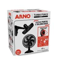 Ventilador De Mesa Turbo Force 2 Em 1 40Cm Preto Arno 127V