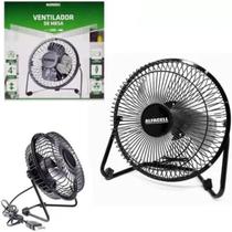 Ventilador de Mesa USB Premium Mini com 4 Pás de Metal Potente e Silencioso