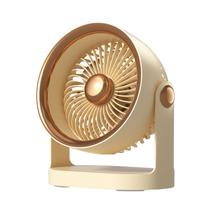 Ventilador de mesa USB recarregável de 6 polegadas Quiet Personal Beige Gold Ventilador de mesa USB recarregável de 6 polegadas Quiet Personal Beige Gold