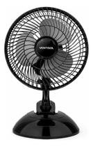Ventilador De Mesa Ventisol 20cm Preto Clip Portátil De Mesa 50.8 Cm 60 Hz Preto 220v Cinza Plástico 3