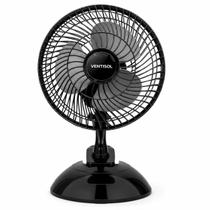 Ventilador De Mesa Ventisol 20cm Preto Clip Portátil De Mesa Ventilador De Mesa Ventisol 20cm Preto Clip Portátil De Mesa