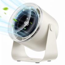 Ventilador de mesa WSKEN operado por bateria 100 velocidades, inclinação de 115, branco Ventilador de mesa WSKEN operado por bateria 100 velocidades, inclinação de 115, branco
