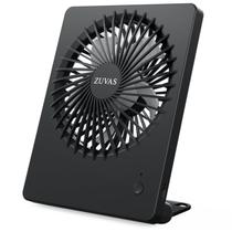 Ventilador de mesa Zuvas, operado por bateria, recarregável, com inclinação de 180, preto Ventilador de mesa Zuvas, operado por bateria, recarregável, com inclinação de 180, preto