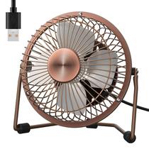Ventilador de mesa Zuvas Quiet Small USB 360 Rotation 2 Speed Bronze