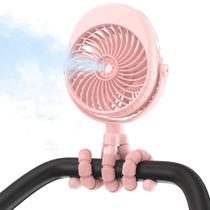 Ventilador de nebulização COMLIFE para carrinho de bebê com pulverizador de água 50mL