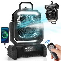 Ventilador de nebulização de acampamento Odoland portátil com luz 30000mAh