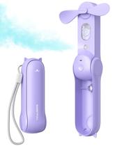 Ventilador de nebulização SWEETFULL portátil recarregável roxo