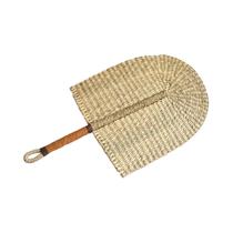Ventilador De Palha Artesanal De Verão, Ventilador Portátil Para Resfriamento, Decoração Nórdica