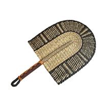 Ventilador De Palha Artesanal De Verão, Ventilador Portátil Para Resfriamento, Decoração Nórdica