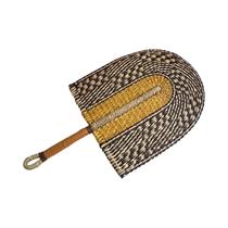Ventilador De Palha Artesanal De Verão, Ventilador Portátil Para Resfriamento, Decoração Nórdica