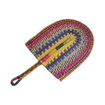 Ventilador De Palha Artesanal De Verão, Ventilador Portátil Para Resfriamento, Decoração Nórdica