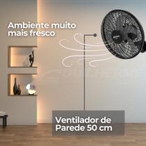 Ventilador De Parede 50 centimentro DOMINA OSCILANTE 220 V TITANIUM