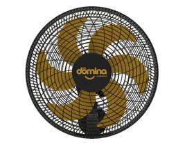 Ventilador de Parede 50cm Dômina Oscilante Silencioso 6 pás Dark