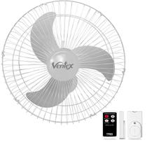 Ventilador de Parede 60cm Tex6 Ventex 210W Bivolt com Controle Remoto 3 Pás Preto ou Branco