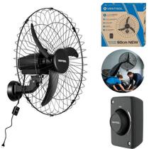 Ventilador de Parede 60cm Ventisol 3 Pás 127V Preto para Escolas Igrejas Academias Empresas Ventilador de Parede 60cm Ventisol 3 Pás 127V Preto para Escolas Igrejas Academias Empresas