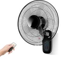 Ventilador de parede Aottop de 16 polegadas com controle remoto de 3 velocidades preto