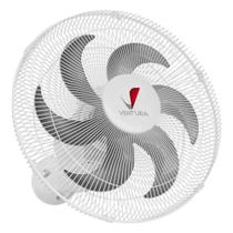 Ventilador de Parede Bivolt 50cm Branco Aço - Ventura