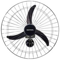 Ventilador De Parede Comercial 3 Pás Preto 60Cm Bivolt