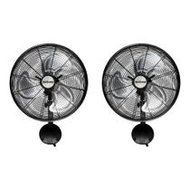 Ventilador de parede Hurricane 16" Pro Oscillating, pacote com 2 unidades, preto