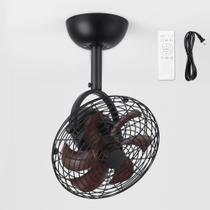 Ventilador de parede LEDIARY 10" Remoto de 6 velocidades ajustável