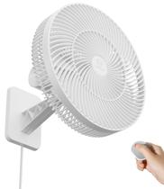 Ventilador de parede LEMOISTAR de 12 polegadas com controle remoto branco Ventilador de parede LEMOISTAR de 12 polegadas com controle remoto branco