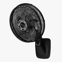 Ventilador de Parede Mallory Smart Control Controle Remoto, Potência de 140W, Sistema Smart Swing, Hélice de 15 Pás - Preto/Grafite