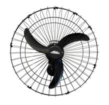 Ventilador de Parede Oscilante 60cm Preto Turbão 155w Rolamentos Ventilador de Parede Oscilante 60cm Preto Turbão 155w Rolamentos