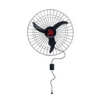 Ventilador de Parede Oscilante Good 60cm Aço Preto Ponente