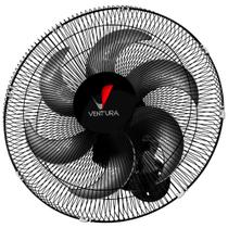 Ventilador De Parede Oscilante Ventidelta Ventura Grade De Aço 50CM 150W Bivolt Preto