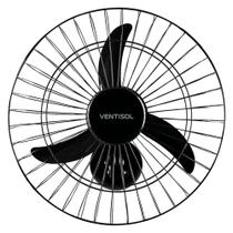 Ventilador de Parede Oscilante Ventisol, 50cm, 130W, 3 Velocidades, Preto - New - 220V