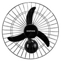 Ventilador de Parede Preto 200w Com 3 pás de plástico, 60cm de Diâmetro 127v - 220v / BIVOLT - Ventisol