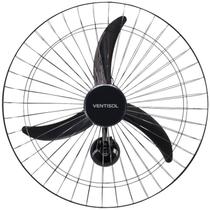 Ventilador de Parede Preto 60cm 200W Bivolt Ventisol