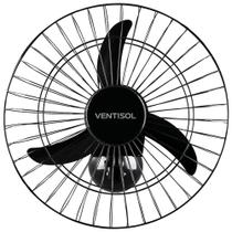 Ventilador de Parede Preto em Aço 50cm 200w - VENTISOL