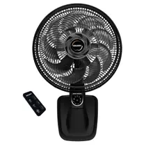 Ventilador de Parede Smart Control 15 Pás Preto e Grafite 127v Mallory Ventilador de Parede Smart Control 15 Pás Preto e Grafite 127v Mallory