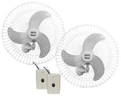 Ventilador de Parede Vent New 60cm Bivolt 200w Branco 2 unid