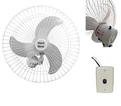 Ventilador de Parede Vent New 60cm Bivolt 200w Gr Aço Branco