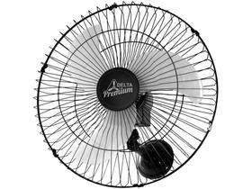 Ventilador de Parede Venti-Delta Premium 60cm Preto Bivolt 73-6425
