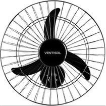 Ventilador De Parede Ventisol Oscilante 3 Pás Premium Preto 50cm Bivolt Ventilador De Parede Ventisol Oscilante 3 Pás Premium Preto 50cm Bivolt