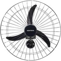 Ventilador de Parede Ventisol Oscilante, 3 Pás , Preto, 60cm, 127V Premium