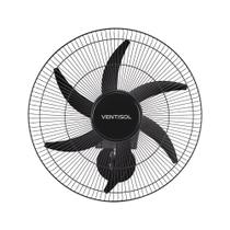 Ventilador de parede Ventisol Turbo 6 Steel Osc, 6 pás, 50cm, 200w - Bivolt