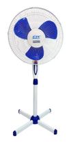 Ventilador De Pedestal Azul e Branco 40Cm 127v 3 Níveis de Potência