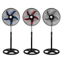 Ventilador de Pedestal Premium 60W 127V e 220V 3 Velocidades e Altura Regulável
