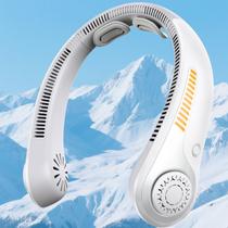 Ventilador de pescoço AUIIAH, suporte de colar portátil, recarregável, USB-C, 5 velocidades Ventilador de pescoço AUIIAH, suporte de colar portátil, recarregável, USB-C, 5 velocidades