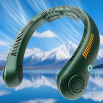 Ventilador de pescoço AUIIAH Ventilador de pescoço portátil com suporte de pescoço USB de 5 velocidades