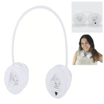 Ventilador de Pescoço Flexivel 5 Velocidades USB Bateria Recarregavel Esporte Atividade ao Ar Livre Exercicio Lazer