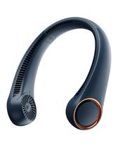 Ventilador de pescoço Gaiatop portátil recarregável, sem usar as mãos, azul marinho Ventilador de pescoço Gaiatop portátil recarregável, sem usar as mãos, azul marinho