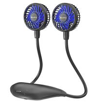 Ventilador de pescoço HandFan 5000mAh Recarregável 26H Vestível Preto Ventilador de pescoço HandFan 5000mAh Recarregável 26H Vestível Preto