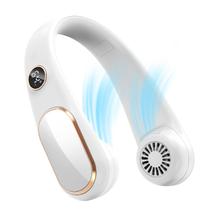 Ventilador de pescoço Koonie recarregável de 5 velocidades portátil sem lâmina