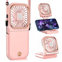 Ventilador de pescoço portátil Allxin Mini Quiet USB Recarregável Rosa Ventilador de pescoço portátil Allxin Mini Quiet USB Recarregável Rosa